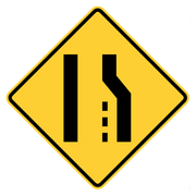 RIGHT LANE ENDS 48" EG