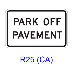 PARK OFF PAVEMENT R25(CA)