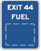 Single-Exit Interchange (One Service) Mainline EXIT XX SG42-9(CA)