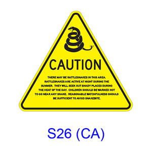 Rattlesnakes Caution S26(CA)