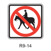 No Equestrians [symbol] R9-14