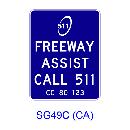FREEWAY ASSIST CALL # [picto] SG49C(CA)