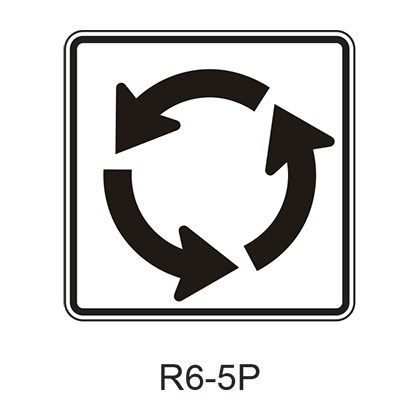 Roundabout Circulation [plaq] R6-5P