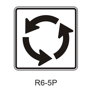 Roundabout Circulation [plaq] R6-5P