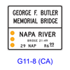 Memorial Bridge and Inventory Marker G11-8(CA)