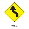 Reverse Curve Sign W1-4
