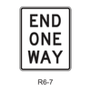 END ONE WAY R6-7