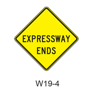 EXPRESSWAY ENDS W19-4