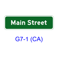 Street Name G7-1(CA)