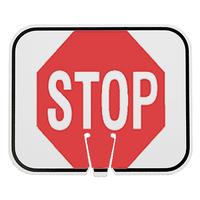 STOP CONE SIGN REFLECTIVE