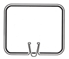 CONE SIGN BLANK WHITE