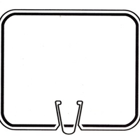 CONE SIGN BLANK WHITE