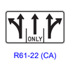 Intersection Lane Control R61-22(CA)