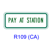 PAY AT STATION R109(CA)