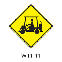 Golf Cart [symbol] W11-11