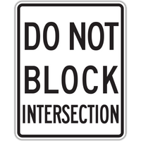 DO NOT BLOCK INTERSECTION HI 2