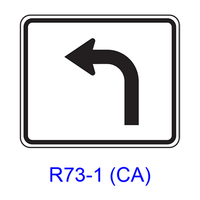 Intersection Lane Control R73-1(CA)