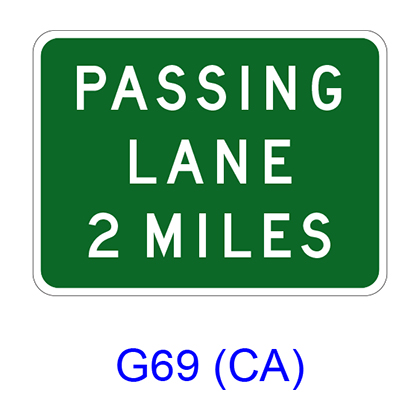 PASSING LANE XX MILES G69(CA)