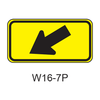 Diagonal Downward Pointing Arrow [plaque] W16-7P