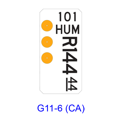 Inventory Marker G11-6(CA)