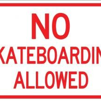 NO SKATEBOARDING