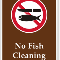 No Fish Cleaning [symbol] PS-093(CA)