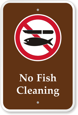 No Fish Cleaning [symbol] PS-093(CA)
