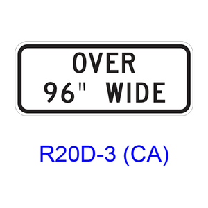 Truck Exclusion [plaque] R20D-3(CA)