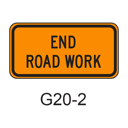 END ROAD WORK G20-2
