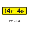 Low Clearance W12-2a