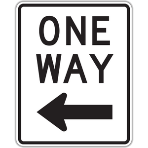 R6-2 ONE WAY RIGHT HI. 24X30 0
