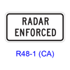 RADAR ENFORCED R48-1(CA)