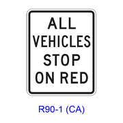 ALL VEHICLES STOP ON RED R90-1(CA)