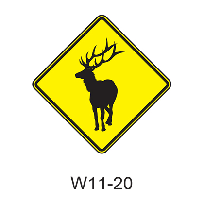 Large Animal - Elk [symbol] W11-20