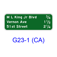 Interchange Sequence G23-1(CA)