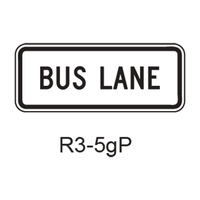 BUS LANE [plaque] R3-5gP