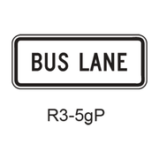 BUS LANE [plaque] R3-5gP