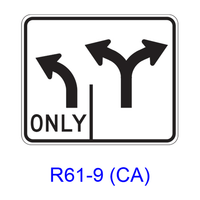 Intersection Lane Control R61-9(CA)