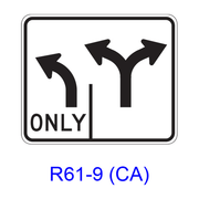 Intersection Lane Control R61-9(CA)