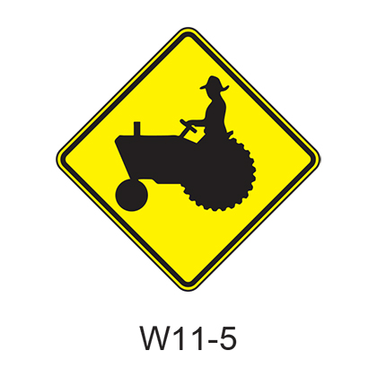 Vehicular Traffic Warning [symbol] W11-5