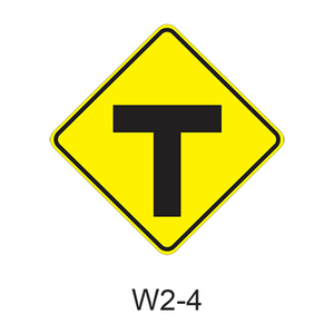 Intersection Warning (T) W2-4