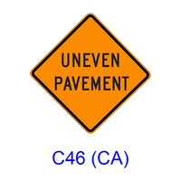 UNEVEN PAVEMENT C46(CA)