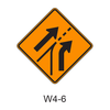 Entering Roadway Added Lane W4-6