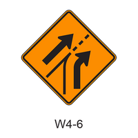 Entering Roadway Added Lane W4-6