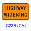 ROAD/STREET WORK [plaque] C23B(CA)