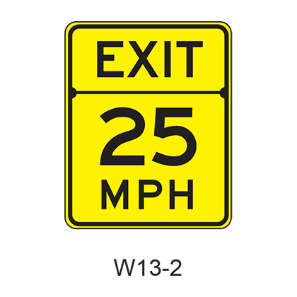 Advisory Exit Speed W13-2