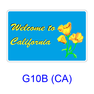 Welcome To California G10B(CA)