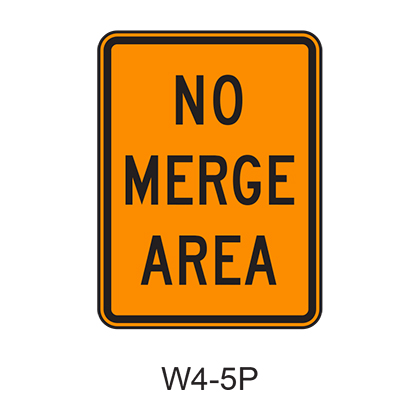 NO MERGE AREA W4-5P