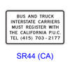 Bus and Truck Registration SR44(CA)