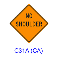 NO SHOULDER C31A(CA)